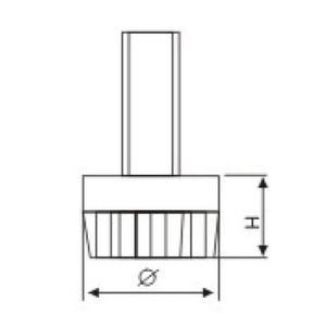 PA6/HDPE Furniture Mensam Crura Levelers UNI-48 details